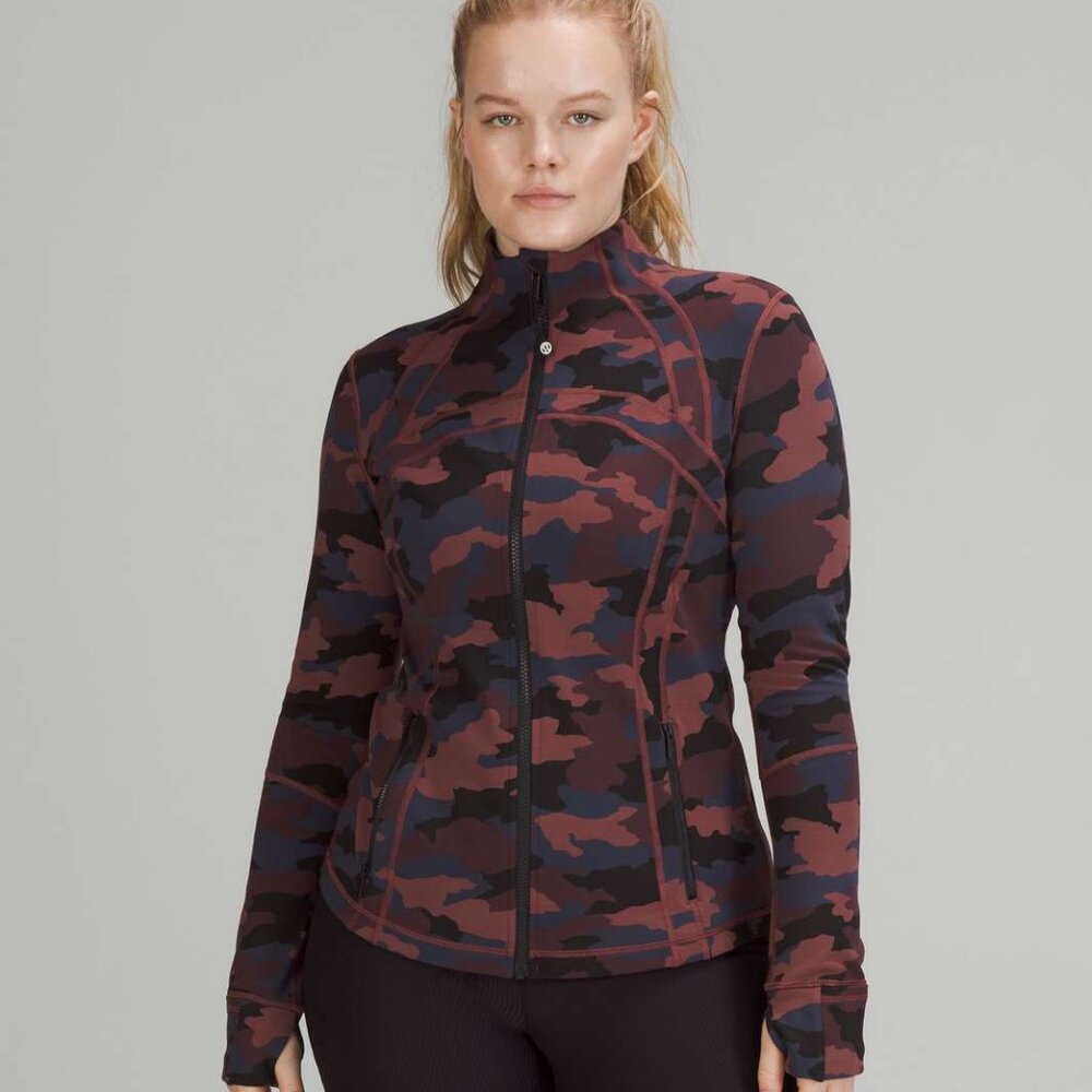 lululemon athletica Camo Jacket - Black and Brown